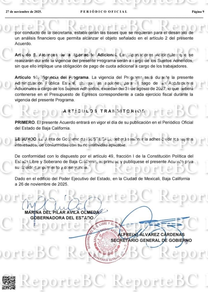 Funcionarios crean PROISSSTECALI para atender el déficit financiero de Issstecali