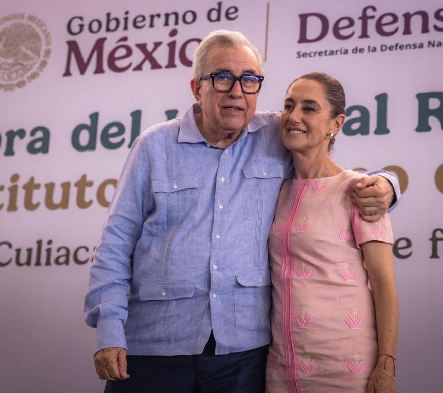 Claudia Sheinbaum y Rubén Rocha Moya