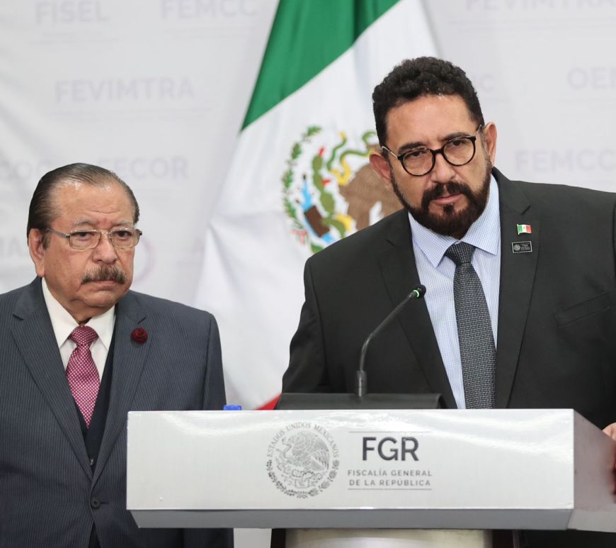 Conferencia de prensa de la FGR sobre caso Rocha Moya