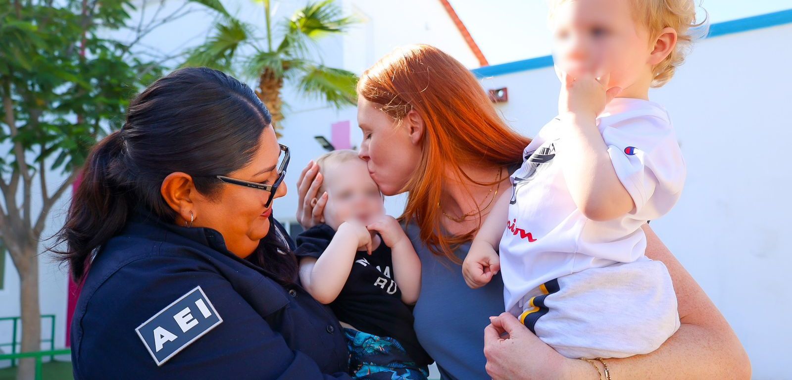 Reúnen a madre con sus hijos tras localizarlos en San Felipe por Alerta Amber Internacional