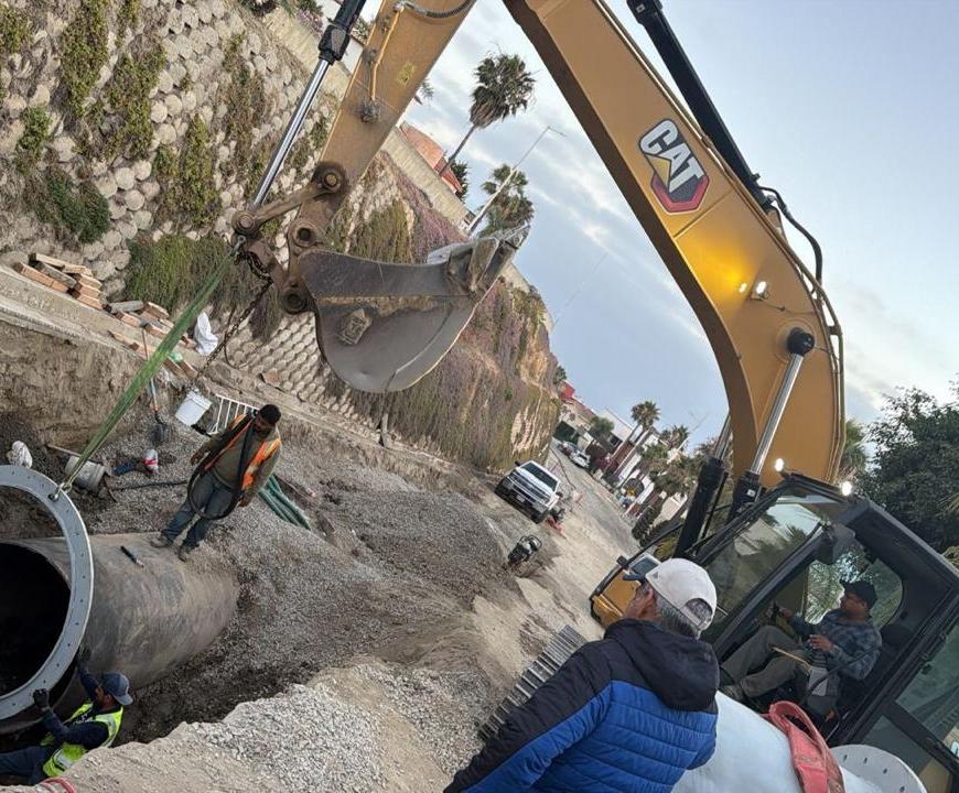 Colapso de tubería en Tijuana satura planta de tratamiento y amenaza con generar fuertes olores en la región