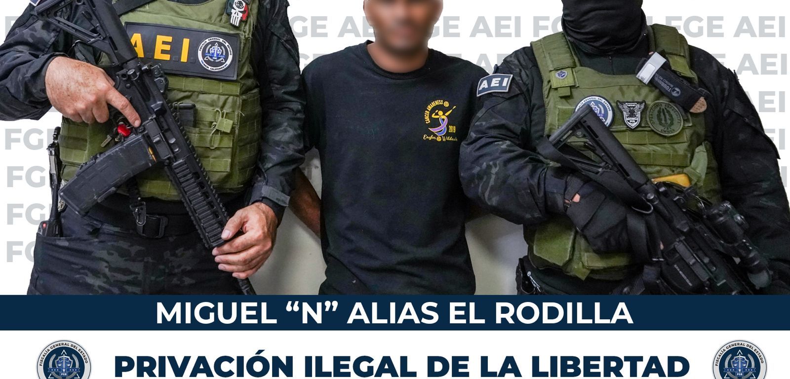 Captura FGE a presunto integrante de “Los Rusos” vinculado a fosas clandestinas de Miguel Alemán