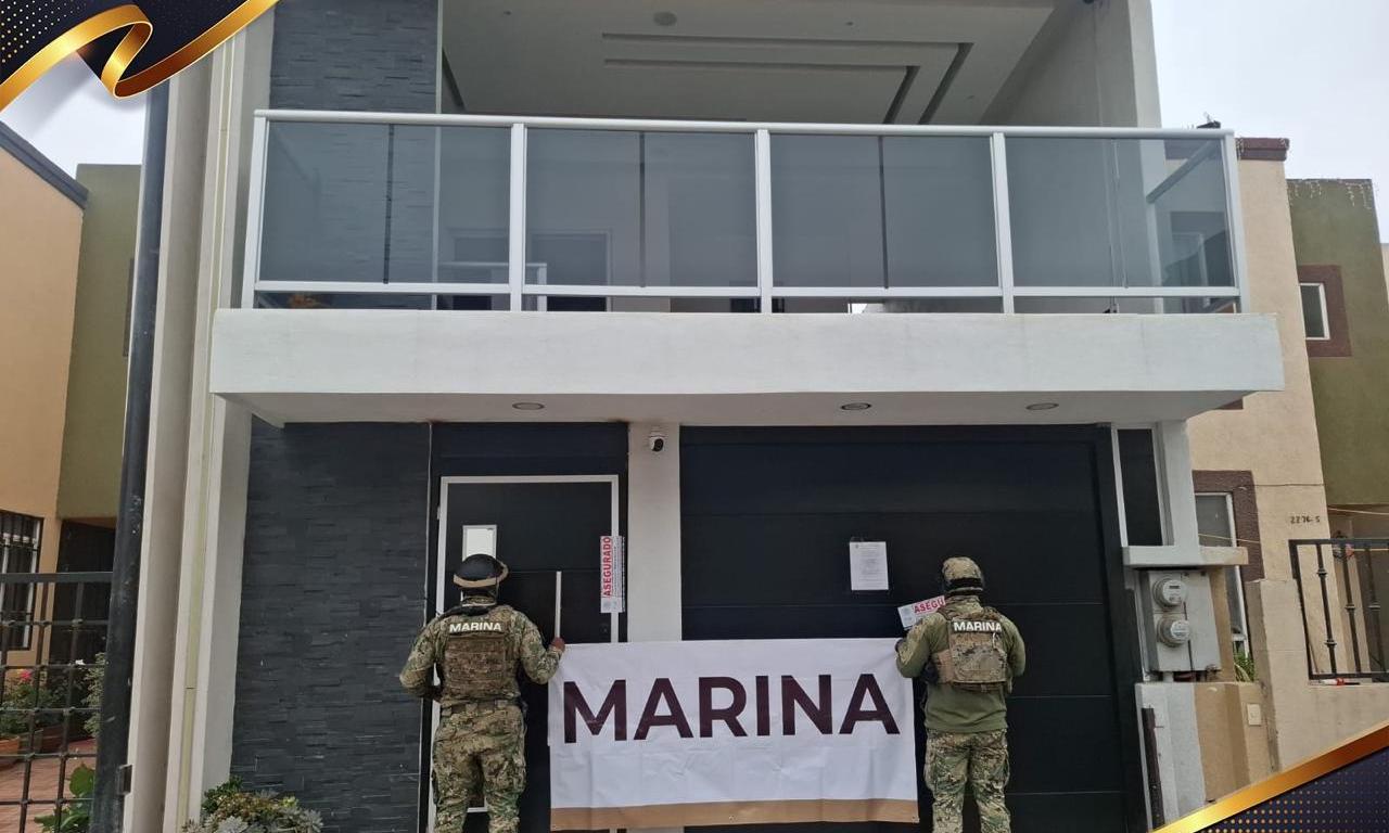 Operativos federales en Tijuana: desmantelan dos inmuebles, detienen a cinco y aseguran armas y droga
