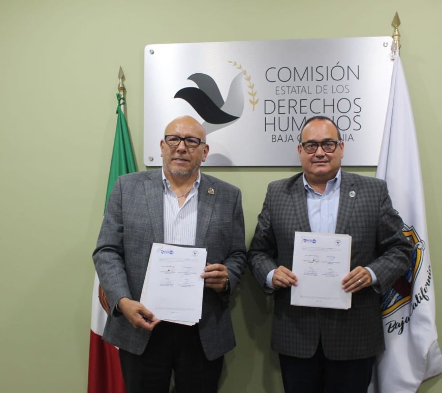 Firma de convenio impulsa seguridad con enfoque en derechos humanos en Baja California
