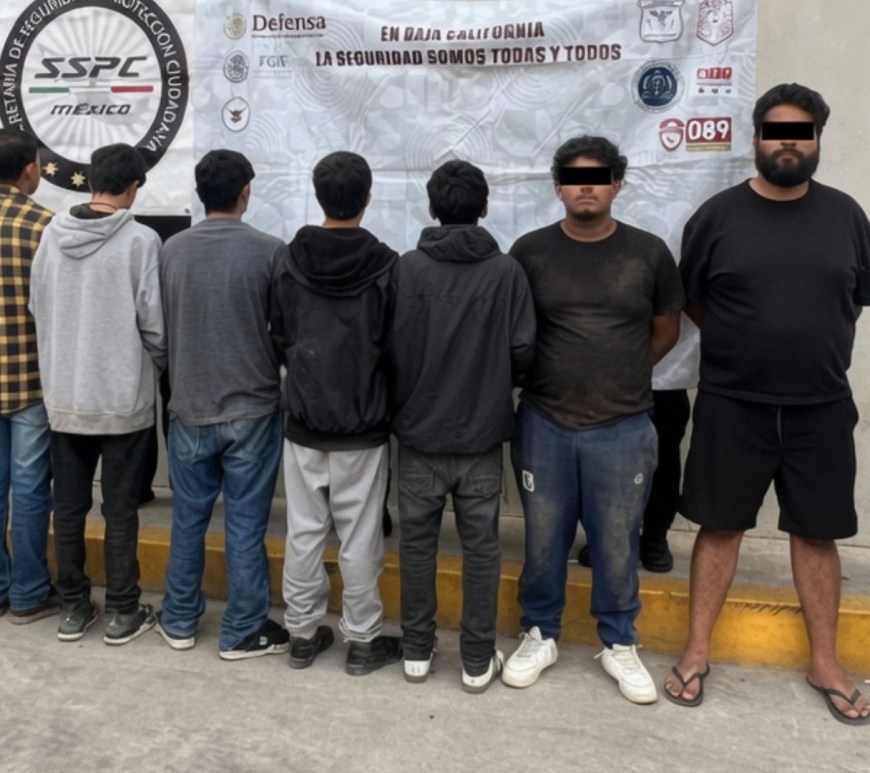 Rescatan Fuerzas de Coordinación a persona privada de su libertad en Tijuana; hay siete detenidos