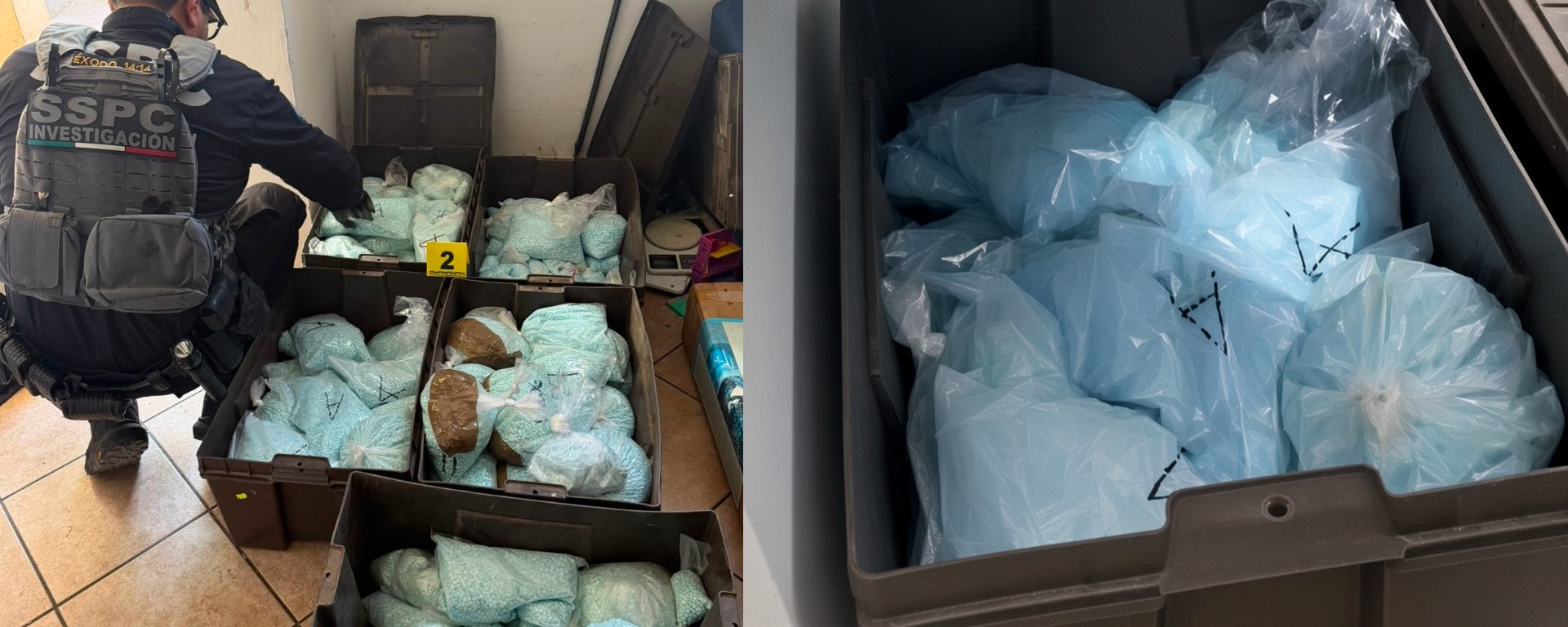 Aseguran 120 kilos de fentanilo vinculados a 'Los Rusos' en Mexicali