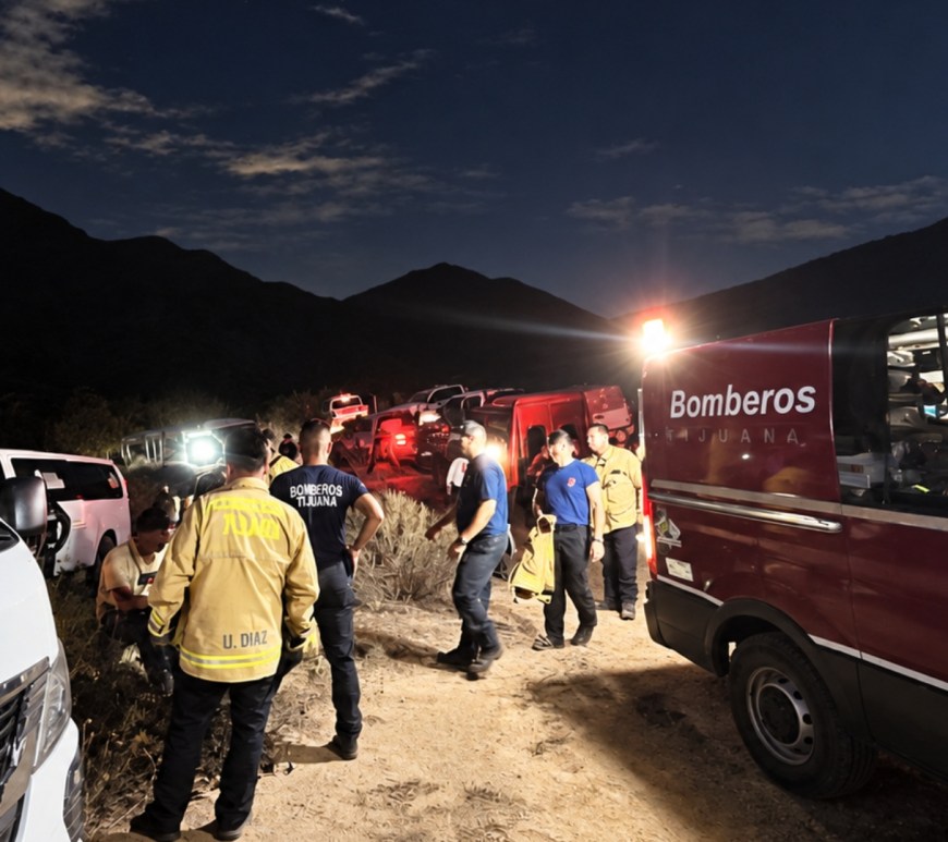 Golpe de calor afecta a brigada de búsqueda en Tijuana; una mujer fue hospitalizada