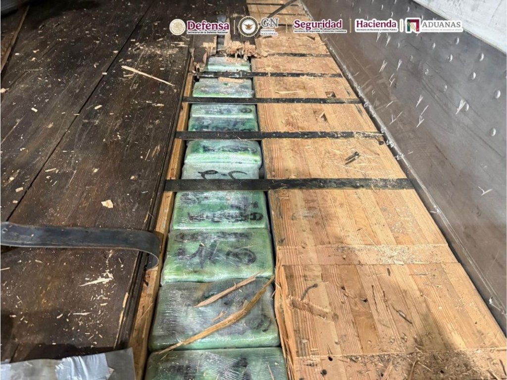 Aseguran cerca de 250 kilos de cocaína y fentanilo en la Garita de Otay en Tijuana; hay un detenido