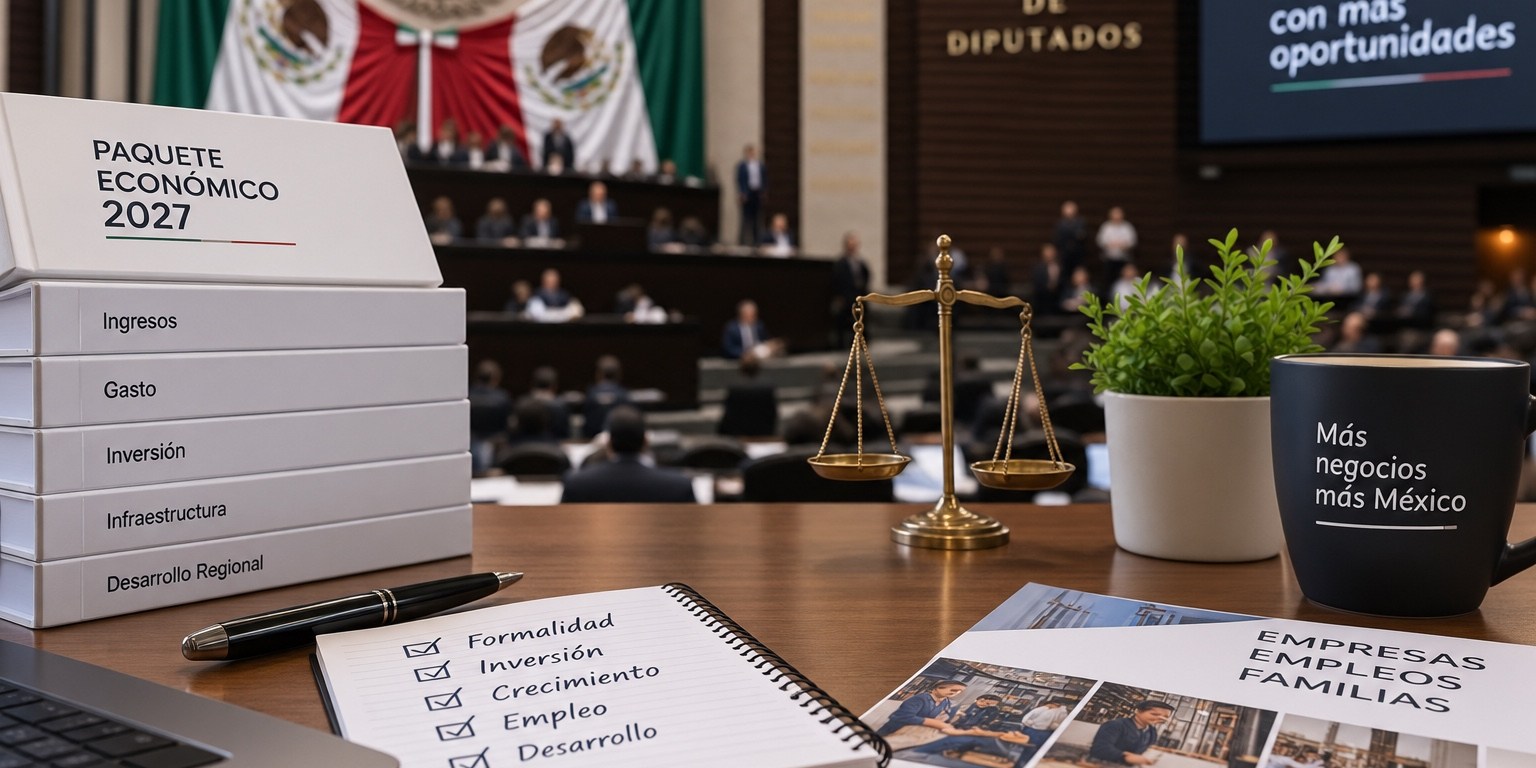 Empresarios exigen al Congreso no limitar el Paquete Económico 2027 a una agenda meramente recaudadora