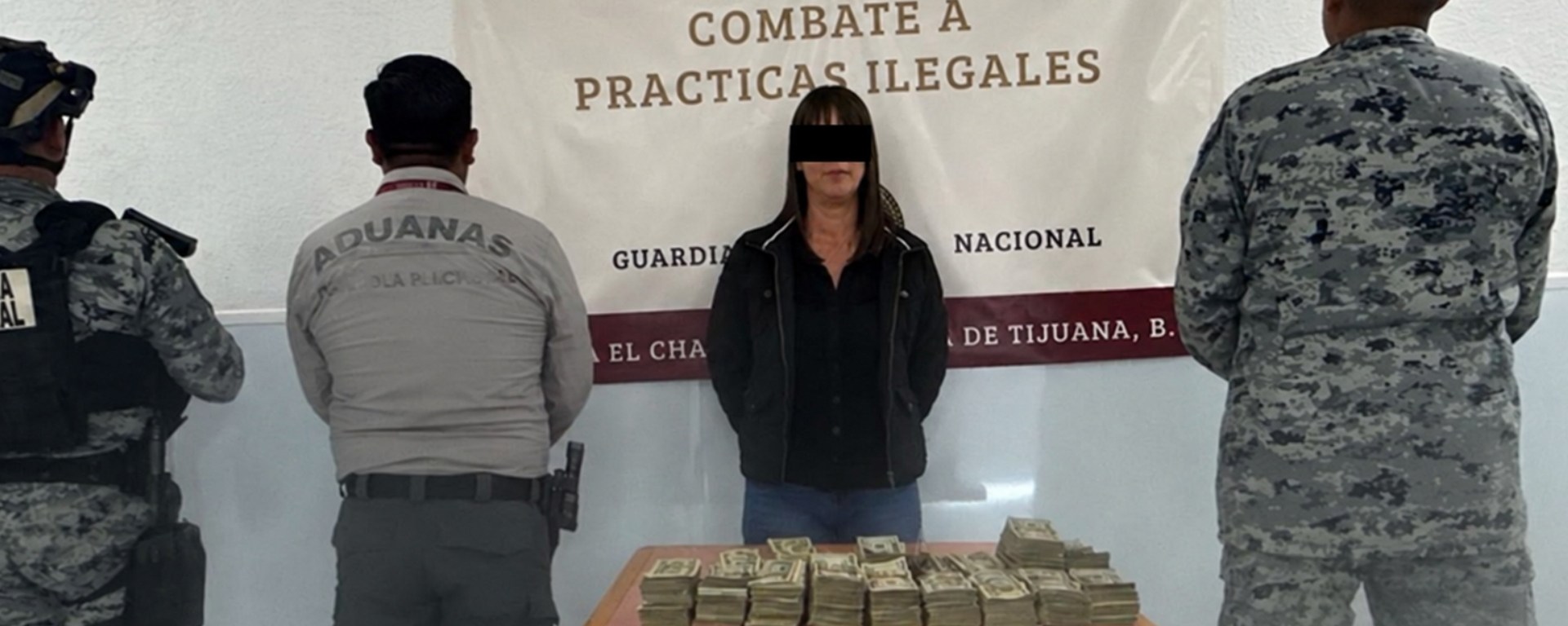 Decomisan más de 176 mil dólares no declarados en la aduana de Tijuana