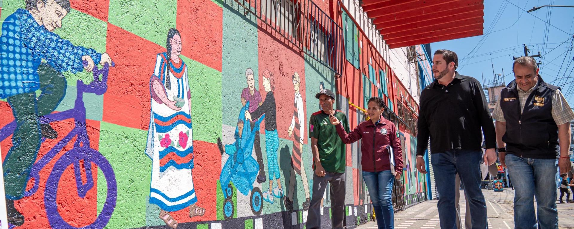 Destaca Ismael Burgueño rescate de espacios públicos mediante murales en su Segundo Informe