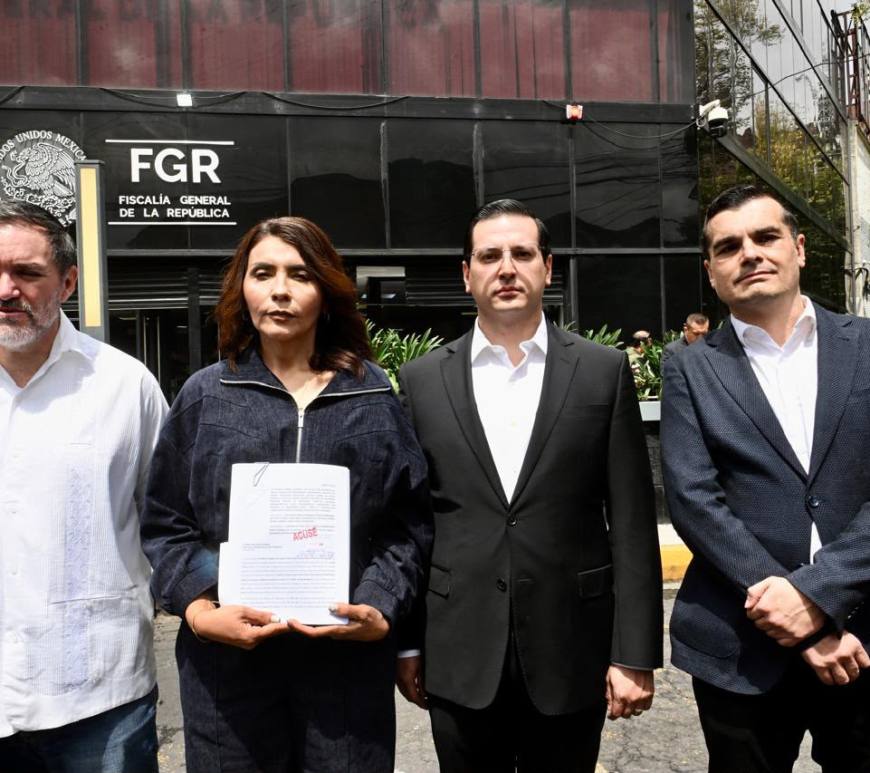 PAN denuncia penalmente a Marina del Pilar ante la FGR por delincuencia organizada y lavado de dinero