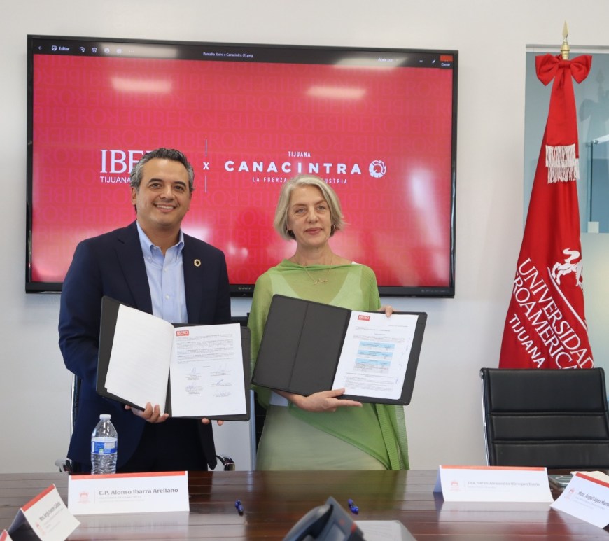 Ibero y Canacintra firman convenio para capacitar talento ante demandas de la industria en Tijuana