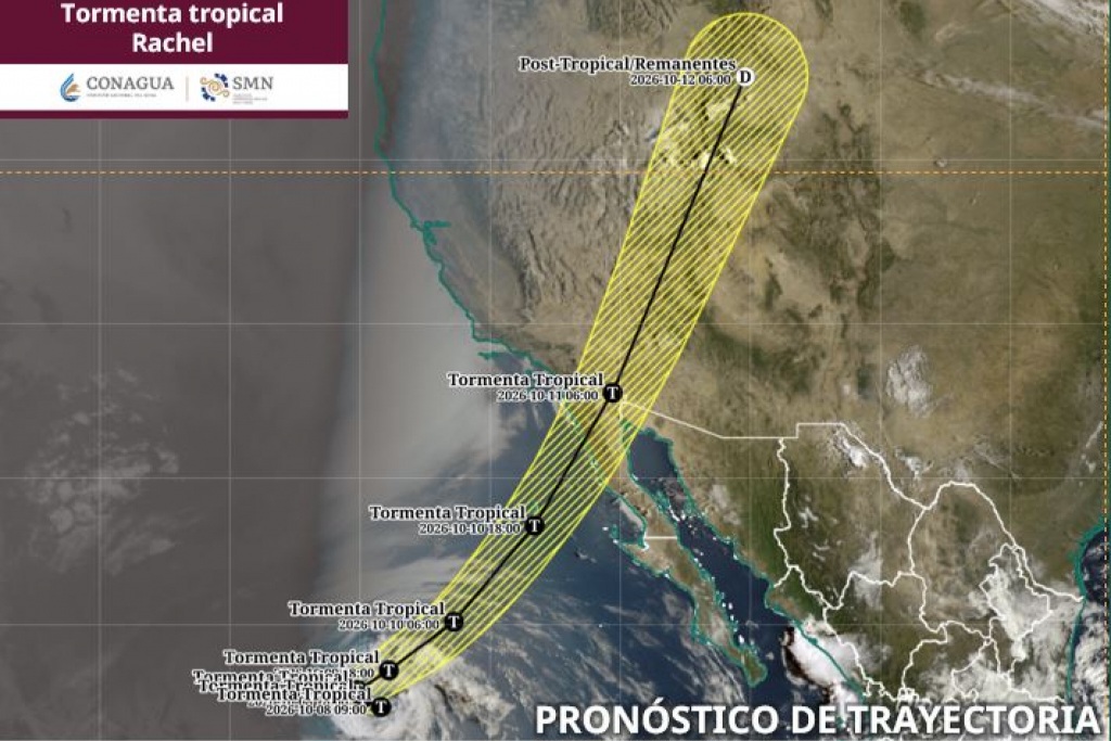 Pronostican fuertes lluvias y rachas de viento de hasta 140 km/h en Baja California este fin de semana