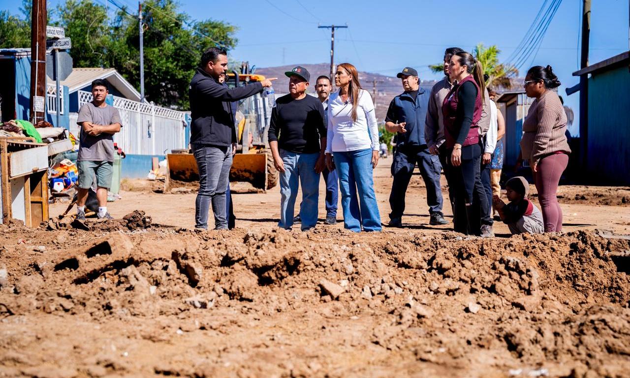 Tormenta Rachel deja más de 3 millones de m² de vialidades dañadas y 60 colonias afectadas en Ensenada