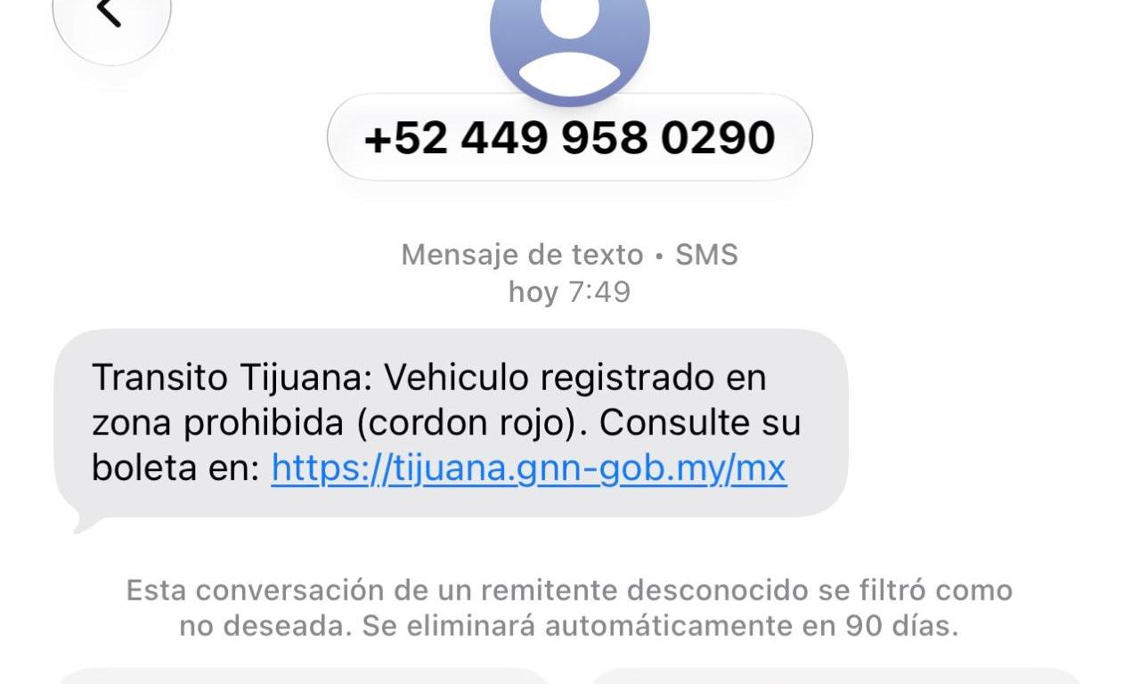 Alerta en Tijuana por fraude con falsas multas de estacionamiento vía SMS