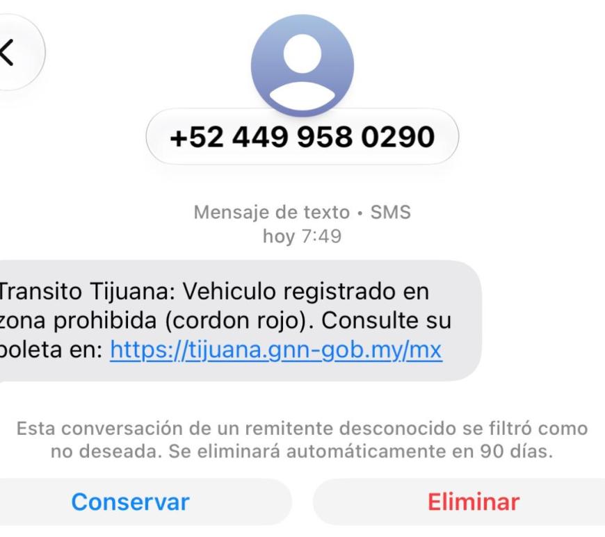 Alerta en Tijuana por fraude con falsas multas de estacionamiento vía SMS